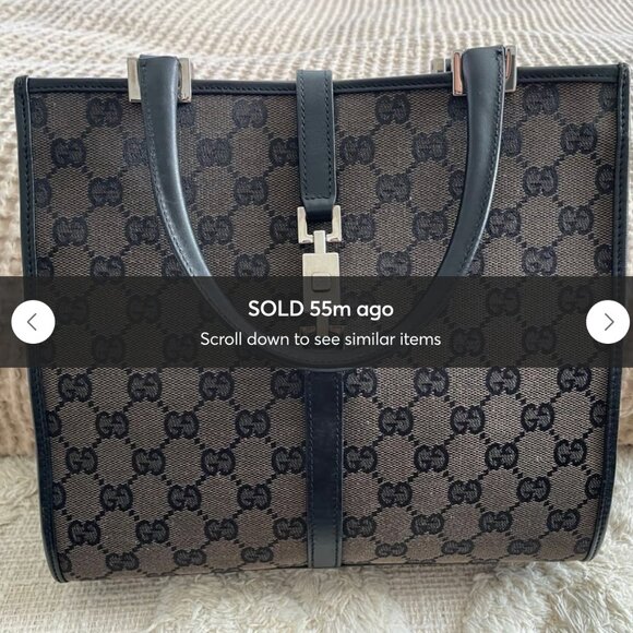 [SOLD] Authentic Gucci Jackie Tote Bag - EXCELLENT CONDITION - Picture 1 of 16